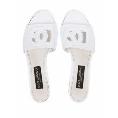 Dolce & Gabbana Leather Dg Millennials Slides