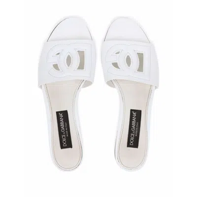 Dolce & Gabbana Leather Dg Millennials Slides