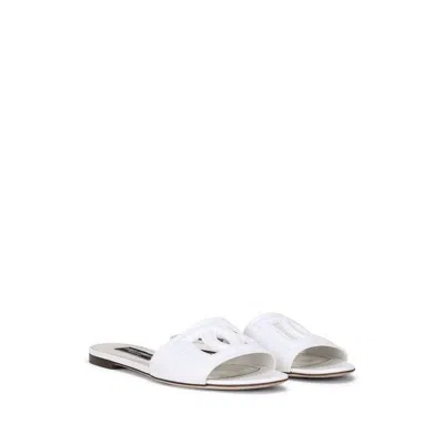 Dolce & Gabbana Leather Dg Millennials Slides