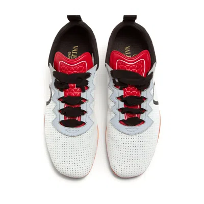 Valentino Chromathon Low-top Sneakers In Perforated Leather