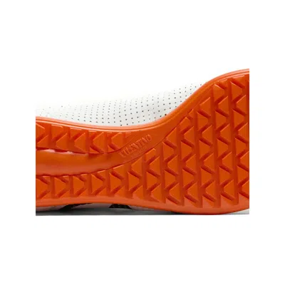 Valentino Chromathon Low-top Sneakers In Perforated Leather