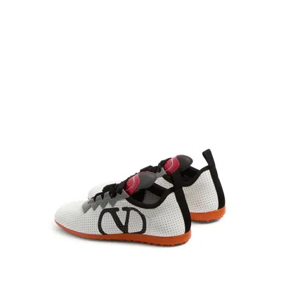 Valentino Chromathon Low-top Sneakers In Perforated Leather