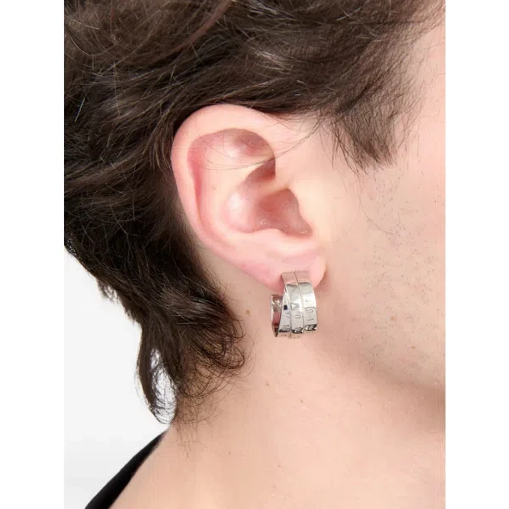【関税＆送料込み】Mm6 Maison Margiela Triple Logo Earrings Mm6 Maison Margiela Triple Logo Earrings Accessories In