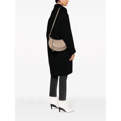 Isabel Marant Women Oskan Moon Leather Shoulder Bag