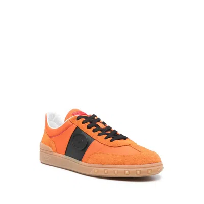 Valentino Upvillage Leather And Nylon Low Top Sneaker