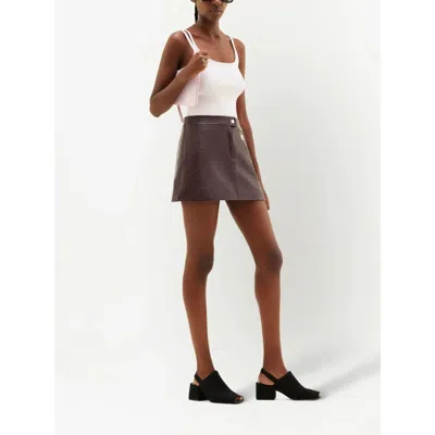 Courrèges Reedition Vinyl Miniskirt Clothing