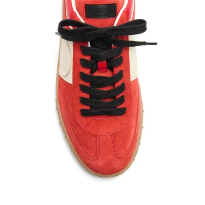 Valentino Garavani Upvillage Low Top Trainer In Split Leather And Calfskin Nappa Leather