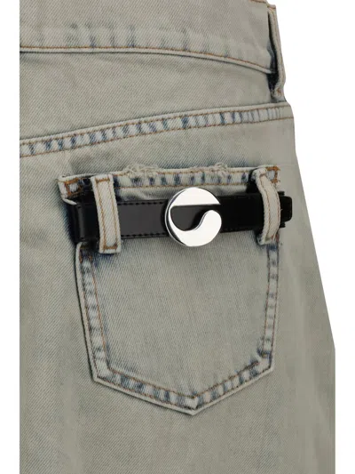 Coperni Denim Skirt With Multiple Pockets