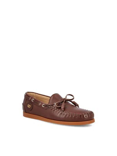 Valentino Garavani Palm Avenue Buffalo Boat Shoe