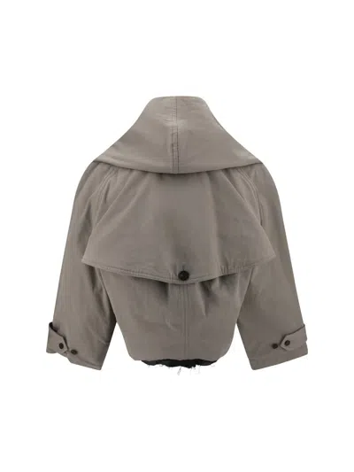 Balenciaga Women Reverse Hooded Trench Coat