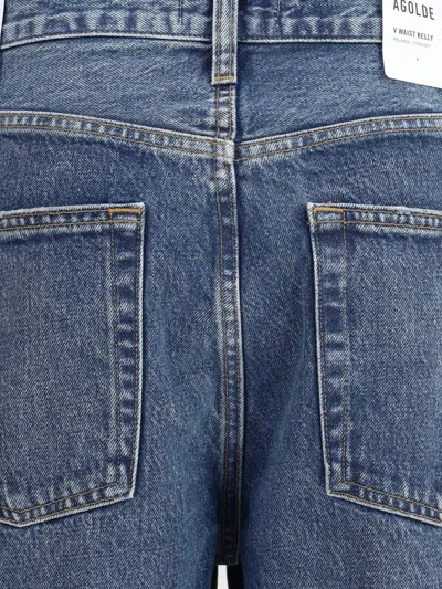 Agolde Luna Pieced Cotton Denim Jeans