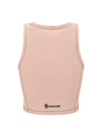 Moncler Sleeveless Round Neck Top With Contrast Stitching