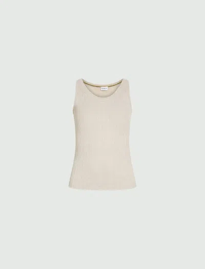 Marella Lurex-embellished Vest Top In Neutral