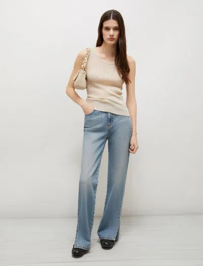 Marella Lurex-embellished Vest Top In Neutral