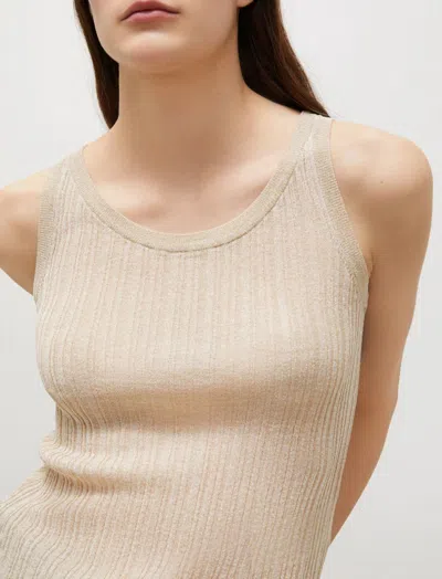 Marella Lurex-embellished Vest Top In Neutral