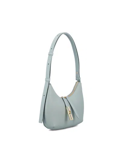 Furla Goccia Shoulder Bag In Blue