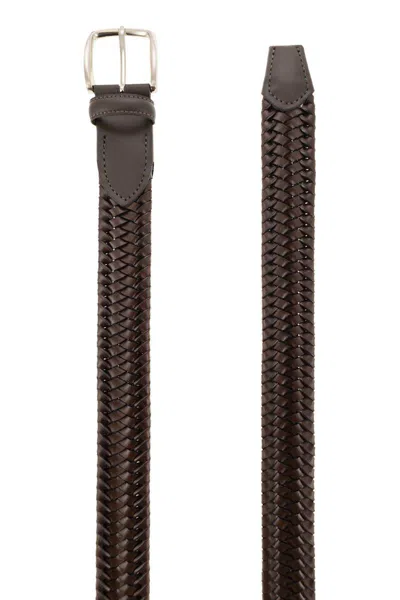 Alberto Luti Woven Leather Belt