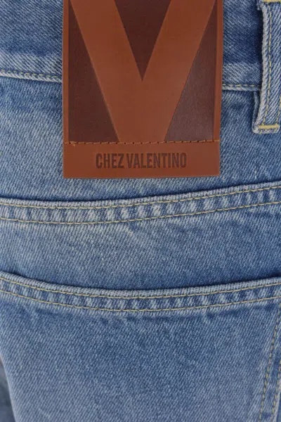 Valentino Chez Logo Patch Straight-leg Jeans
