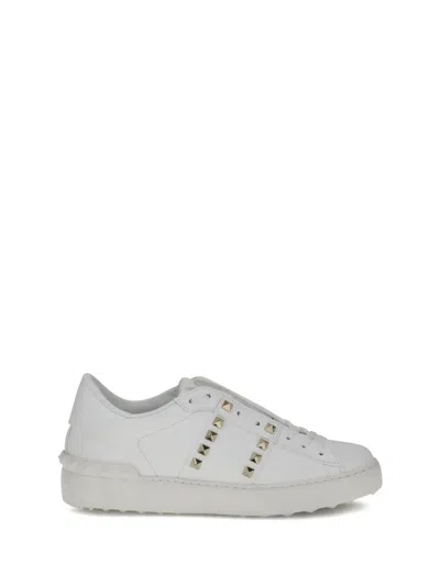 Valentino White Rockstud Untitled Sneakers