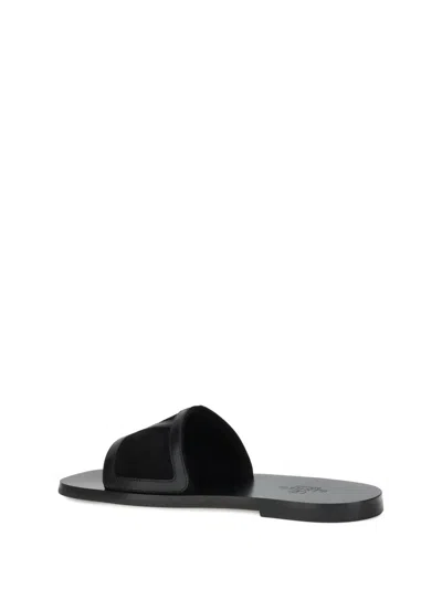 Valentino Viva Superstar Leather And Suede Slides