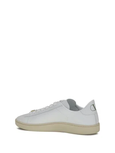 Valentino White Leather Vlogo Signature Sneakers