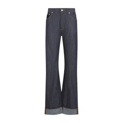 Bottega Veneta Turned Up Jeans With Straight Leg