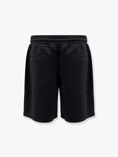 Brunello Cucinelli Cotton Blend Jogger Bermuda Shorts In Black