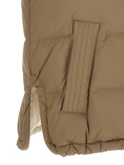Brunello Cucinelli Goose Feather Padded Vest With Hood