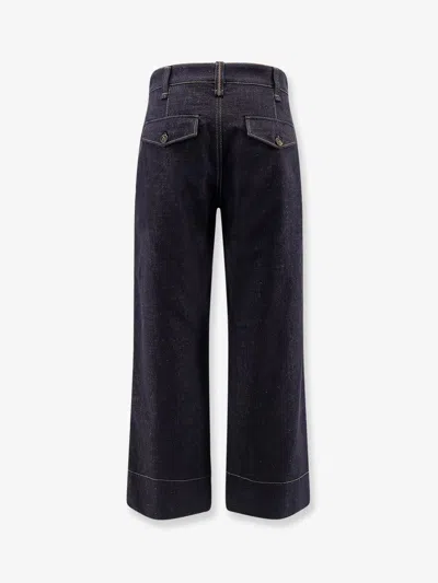 Brunello Cucinelli The Sartorial Square Jeans With Contrasting Stitiching