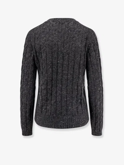 Brunello Cucinelli Women Wool Blend Sweater With All-over Sequins