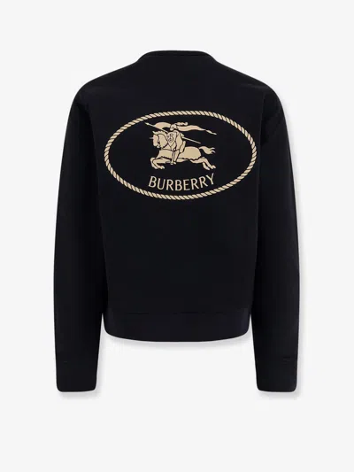 Burberry Cotton Sweatshirt With Logo Embroidery
