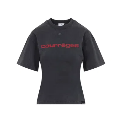 Shop Courrèges Courreges Belted Printed Stone T-shirt Women