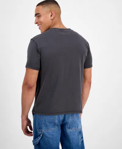 Sun + Stone Men's Inside Out Regular-fit T-shirt, Exclusively At Macy's In Black