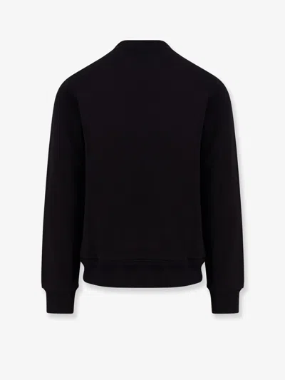 Dolce & Gabbana Logo Plaque Black Sweatshirt In Black