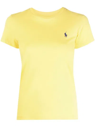 Polo Ralph Lauren Short Sleeve T-shirt In Yellow