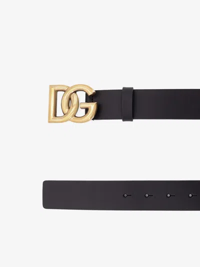 Dolce & Gabbana Logo-plaque Leather Belt