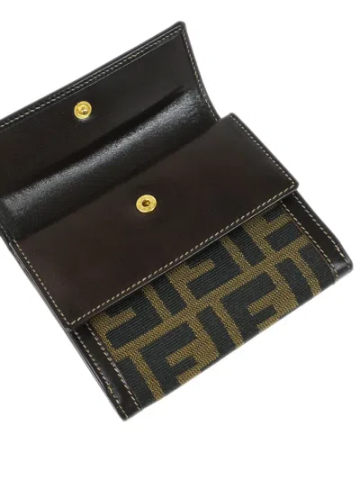 Pre-owned Fendi Zucca 钱包（1990-2000年典藏款）