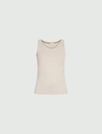 Marella Lurex-embellished Vest Top In Neutral