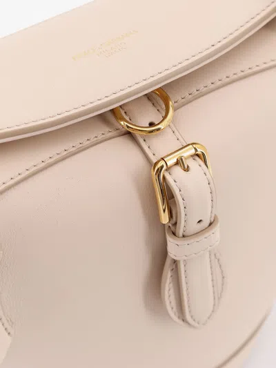 Dolce & Gabbana Capri Leather Shoulder Bag With Buckle Detail