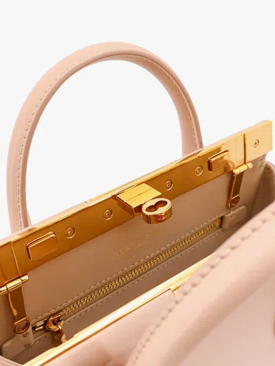 Dolce & Gabbana Women Marlene Leather Handbag With Logo Print