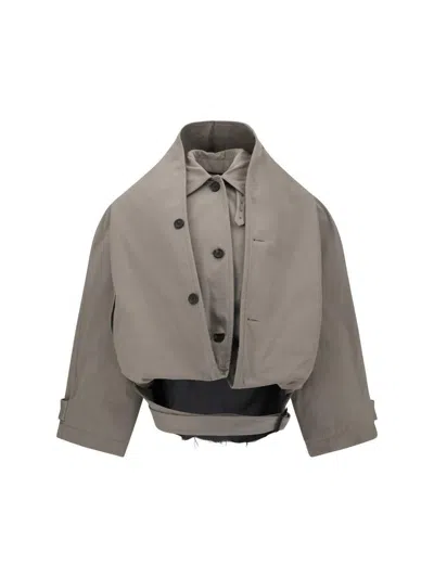 Balenciaga Women Reverse Hooded Trench Coat