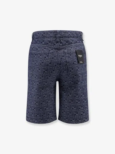 Fendi Short Jeans In Blue