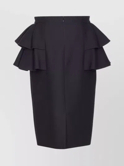 Valentino Garavani Black Crepe Skirt