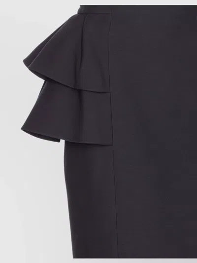 Valentino Garavani Black Crepe Skirt