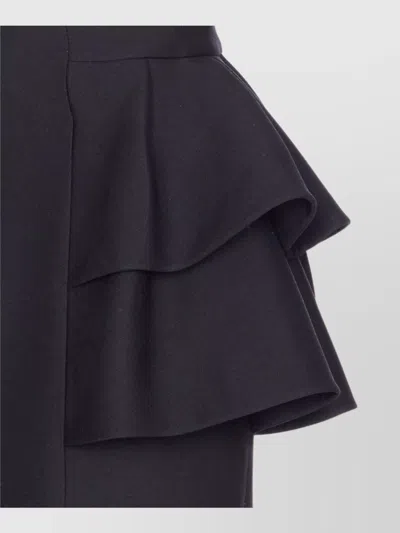 Valentino Garavani Black Crepe Skirt
