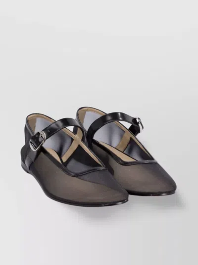 Le Monde Beryl Pointed Toe Mesh Ballerina Shoes