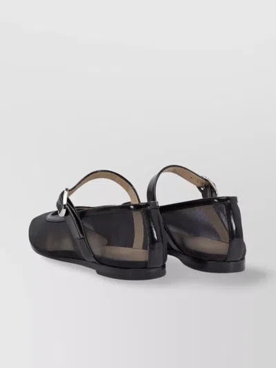Le Monde Beryl Pointed Toe Mesh Ballerina Shoes