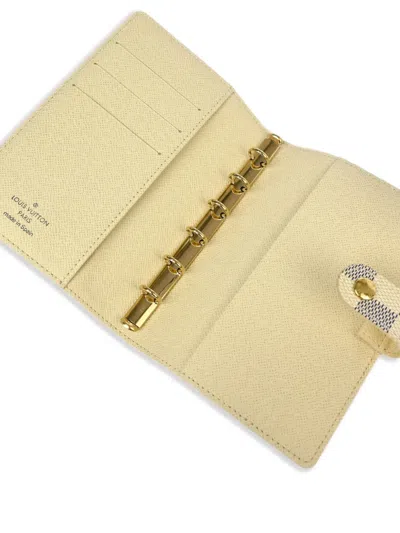 Pre-owned Louis Vuitton 2009 Agenda Pm Notebook Cover In White