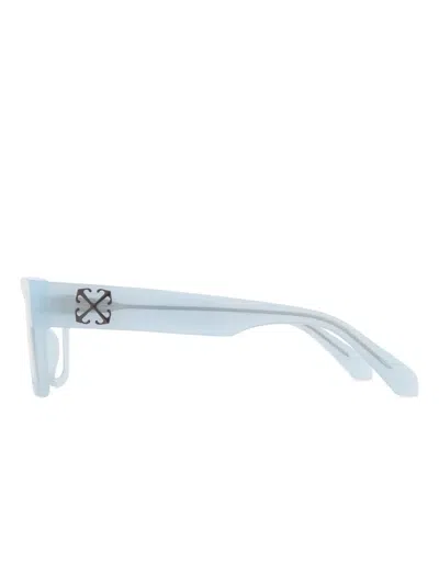 Off-white Square-frame Glasses In Blue