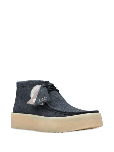 Clarks Wallabee Cup Boots In Blue